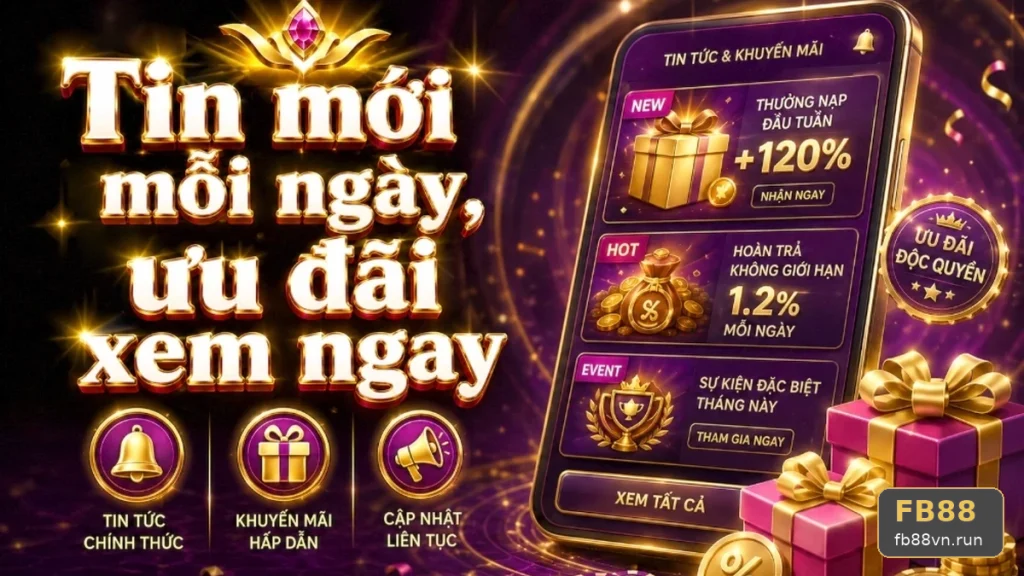 Khuyến Mãi FB88 Tại fb88vn.run: Đối Chiếu Dữ Liệu Tin Mới, Ưu Đãi Và Điều Kiện Nhận Thưởng Qua Góc Kiểm Chứng Theo Tên Miền Để Nhận Diện Thông Báo Giả Mạo