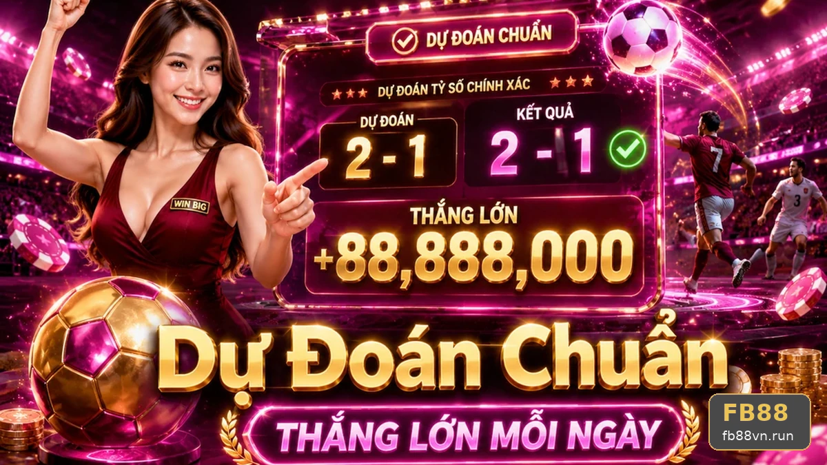 Bảng tỷ số bóng đá hiển thị khung viền xanh cập nhật dữ liệu trên FB88